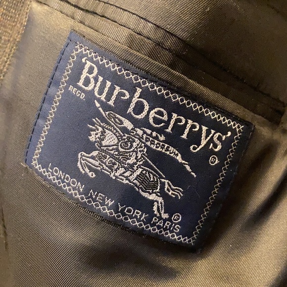Vintage Burberrys Brown Glencheck Wool Suit Size 41L Union Made USA Preppy - Picture 13 of 16